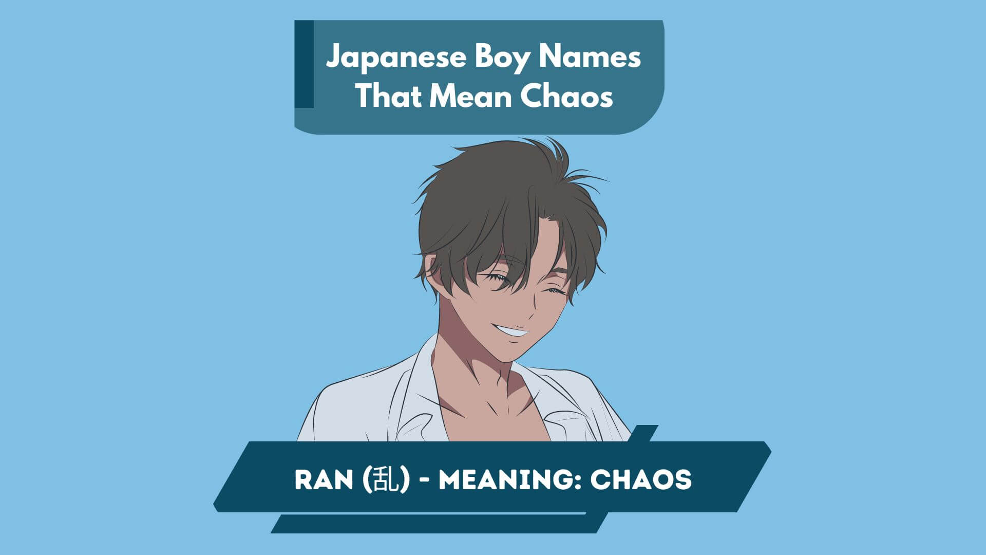 Japanese Boy Names That Mean Chaos