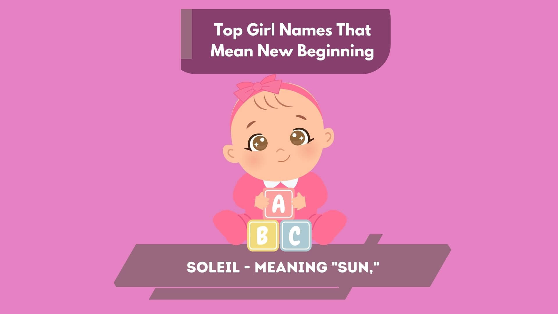 Top Girl Names That Mean New Beginning 